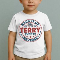 Back It Up Terry Put In Reverse Fireworks 4th Of July Toddler T-Shirt