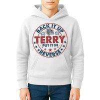 Back It Up Terry Put In Reverse Fireworks 4th Of July Kids Hoodie