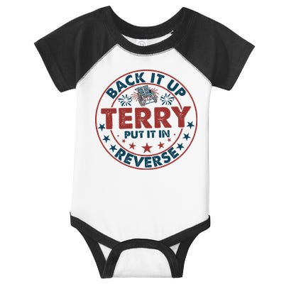 Back It Up Terry Put In Reverse Fireworks 4th Of July Infant Baby Jersey Bodysuit