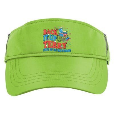 Back It Up Terry Put It In Reverse 4th Of July Fireworks Adult Drive Performance Visor