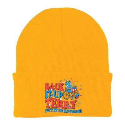 Back It Up Terry Put It In Reverse 4th Of July Fireworks Knit Cap Winter Beanie