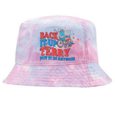 Back It Up Terry Put It In Reverse 4th Of July Fireworks Tie-Dyed Bucket Hat