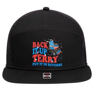 Back It Up Terry Put It In Reverse 4th Of July Fireworks 7 Panel Mesh Trucker Snapback Hat