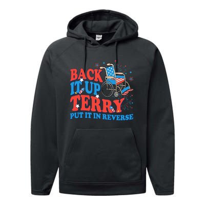 Back It Up Terry Put It In Reverse 4th Of July Fireworks Performance Fleece Hoodie