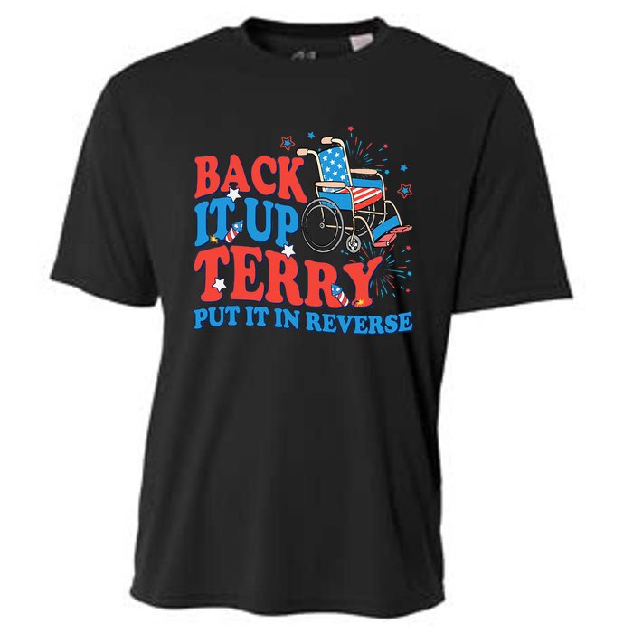 Back It Up Terry Put It In Reverse 4th Of July Fireworks Cooling Performance Crew T-Shirt