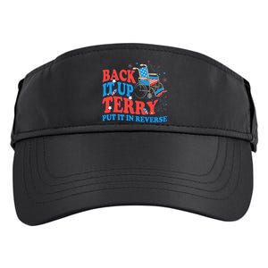 Back It Up Terry Put It In Reverse 4th Of July Fireworks Adult Drive Performance Visor