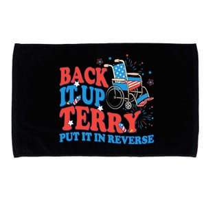 Back It Up Terry Put It In Reverse 4th Of July Fireworks Microfiber Hand Towel