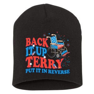 Back It Up Terry Put It In Reverse 4th Of July Fireworks Short Acrylic Beanie