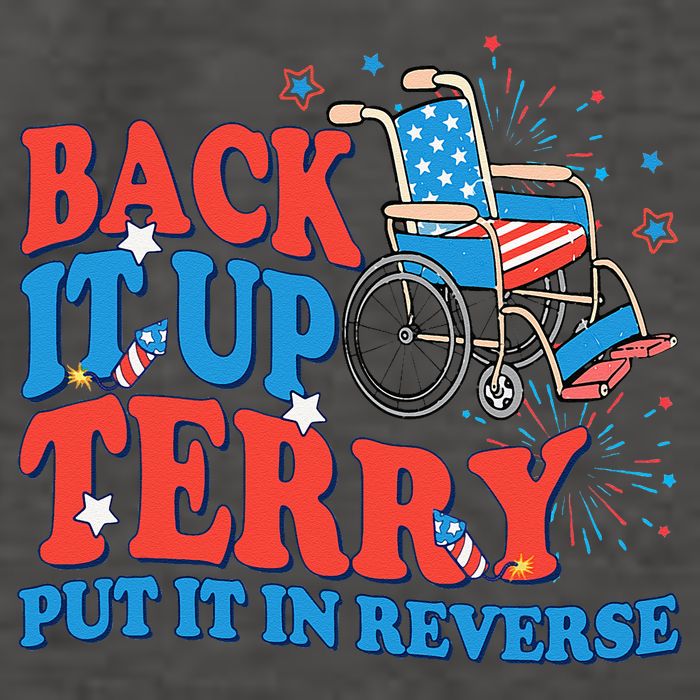 Back It Up Terry Put It In Reverse 4th Of July Fireworks Vector Backpack