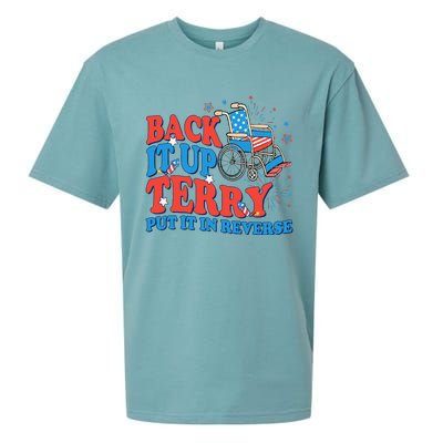 Back It Up Terry Put It In Reverse 4th Of July Fireworks Sueded Cloud Jersey T-Shirt