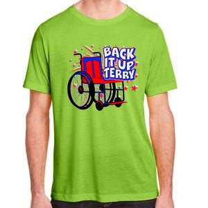 Back It Up Terry Fireworks Wheelchair Adult ChromaSoft Performance T-Shirt