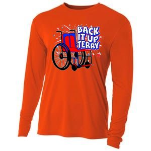 Back It Up Terry Fireworks Wheelchair Cooling Performance Long Sleeve Crew