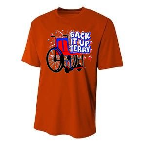 Back It Up Terry Fireworks Wheelchair Performance Sprint T-Shirt