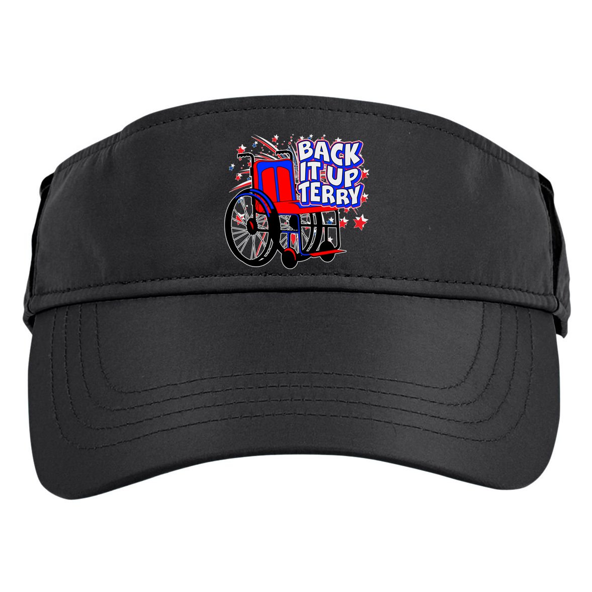 Back It Up Terry Fireworks Wheelchair Adult Drive Performance Visor