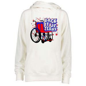 Back It Up Terry Fireworks Wheelchair Womens Funnel Neck Pullover Hood