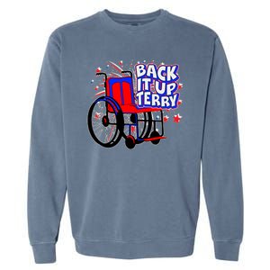 Back It Up Terry Fireworks Wheelchair Garment-Dyed Sweatshirt