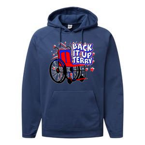 Back It Up Terry Fireworks Wheelchair Performance Fleece Hoodie