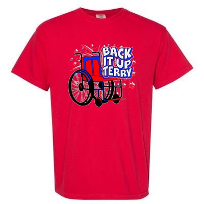 Back It Up Terry Fireworks Wheelchair Garment-Dyed Heavyweight T-Shirt