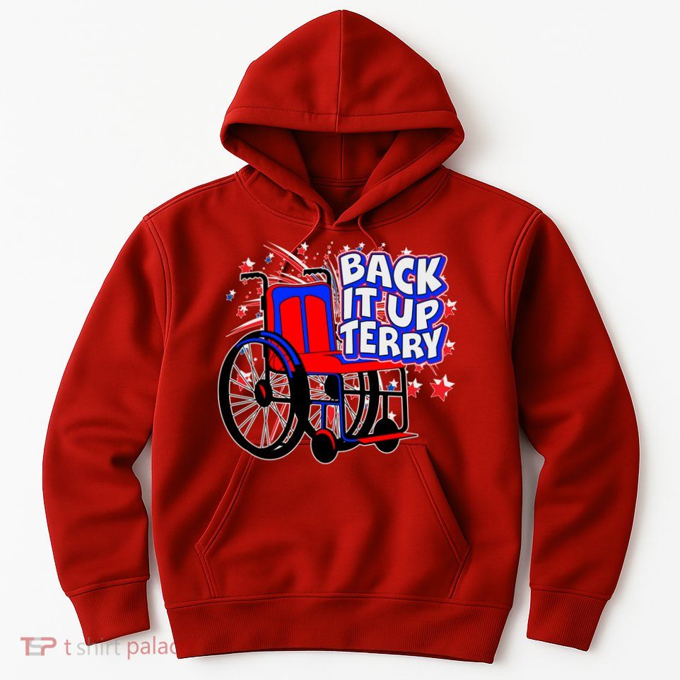 Back It Up Terry Fireworks Wheelchair Hoodie