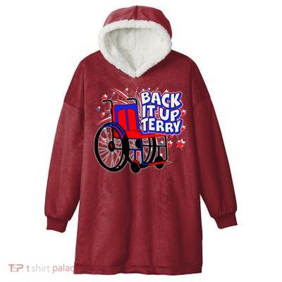 Back It Up Terry Fireworks Wheelchair Hooded Wearable Blanket