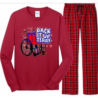 Back It Up Terry Fireworks Wheelchair Long Sleeve Pajama Set