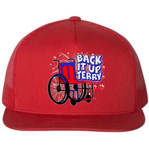 Back It Up Terry Fireworks Wheelchair Flat Bill Trucker Hat