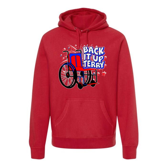 Back It Up Terry Fireworks Wheelchair Premium Hoodie