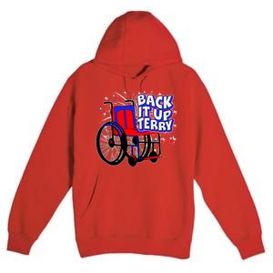 Back It Up Terry Fireworks Wheelchair Premium Pullover Hoodie