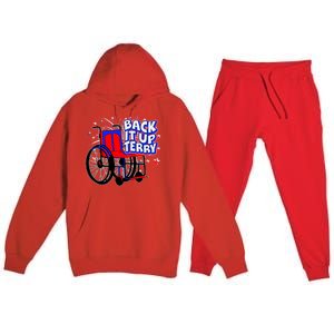 Back It Up Terry Fireworks Wheelchair Premium Hooded Sweatsuit Set