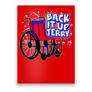 Back It Up Terry Fireworks Wheelchair Poster