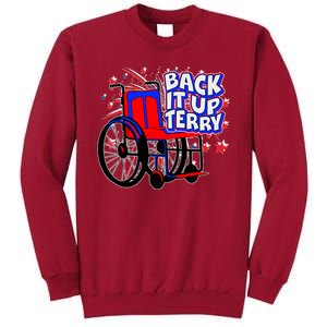 Back It Up Terry Fireworks Wheelchair Tall Sweatshirt