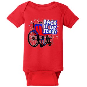 Back It Up Terry Fireworks Wheelchair Baby Bodysuit