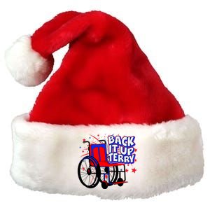 Back It Up Terry Fireworks Wheelchair Premium Christmas Santa Hat