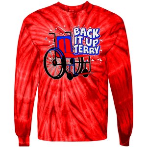 Back It Up Terry Fireworks Wheelchair Tie-Dye Long Sleeve Shirt