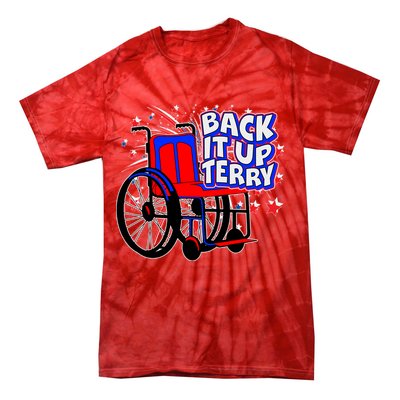 Back It Up Terry Fireworks Wheelchair Tie-Dye T-Shirt