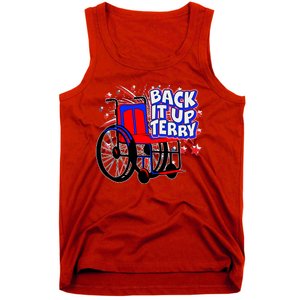 Back It Up Terry Fireworks Wheelchair Tank Top