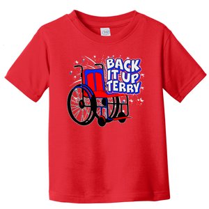 Back It Up Terry Fireworks Wheelchair Toddler T-Shirt