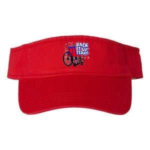 Back It Up Terry Fireworks Wheelchair Valucap Bio-Washed Visor