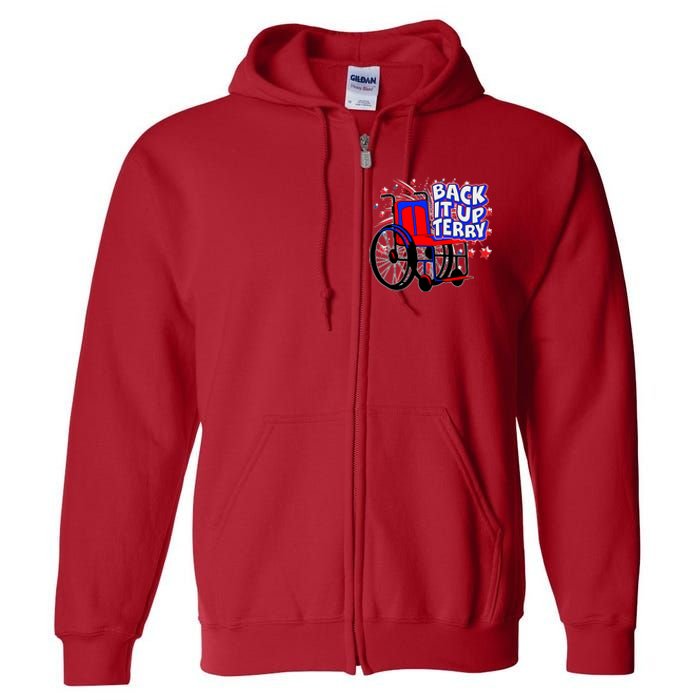 Back It Up Terry Fireworks Wheelchair Full Zip Hoodie