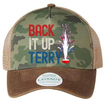 Back It Up Terry 4th Of July Funny Back It Up Terry Legacy Tie Dye Trucker Hat