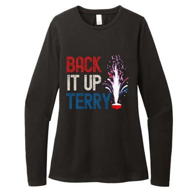 Back It Up Terry 4th Of July Funny Back It Up Terry Womens CVC Long Sleeve Shirt