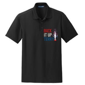 Back It Up Terry 4th Of July Funny Back It Up Terry Dry Zone Grid Polo