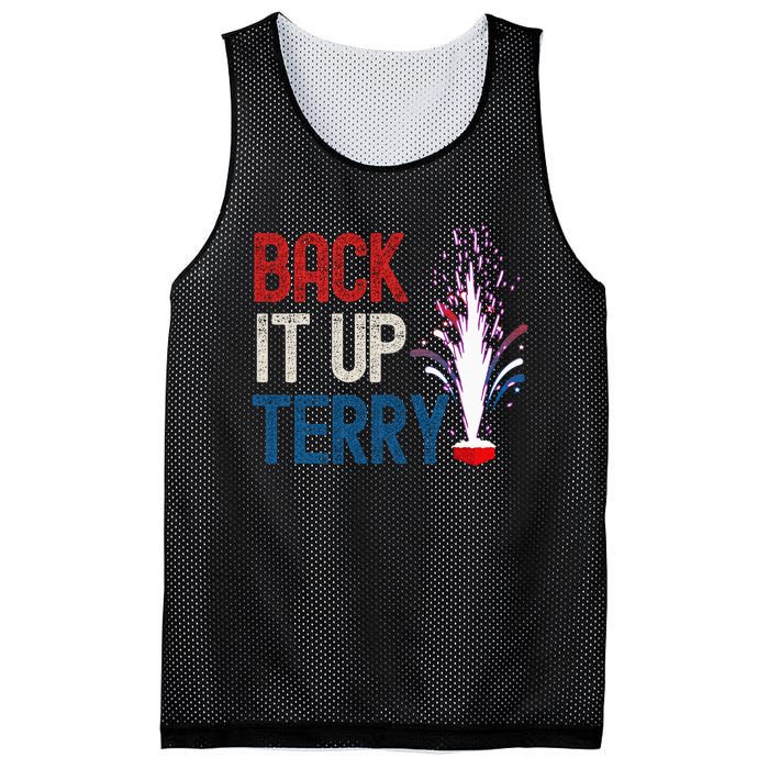 Back It Up Terry 4th Of July Funny Back It Up Terry Mesh Reversible Basketball Jersey Tank