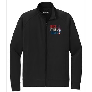 Back It Up Terry 4th Of July Funny Back It Up Terry Stretch Full-Zip Cadet Jacket