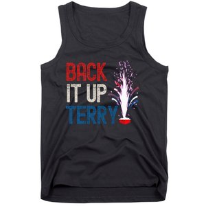 Back It Up Terry 4th Of July Funny Back It Up Terry Tank Top