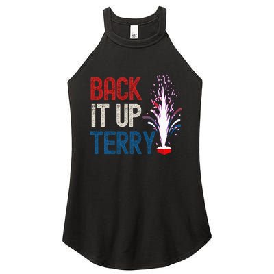 Back It Up Terry 4th Of July Funny Back It Up Terry Women's Perfect Tri Rocker Tank