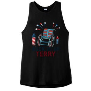 Back It Up Terry 4th Of July Gift Ladies PosiCharge Tri-Blend Wicking Tank