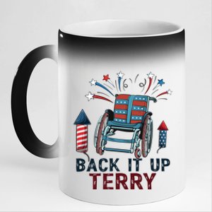 Back It Up Terry 4th Of July Gift 11oz Black Color Changing Mug