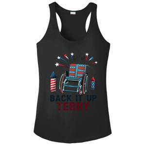 Back It Up Terry 4th Of July Gift Ladies PosiCharge Competitor Racerback Tank