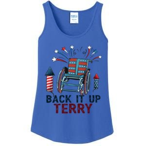 Back It Up Terry 4th Of July Gift Ladies Essential Tank